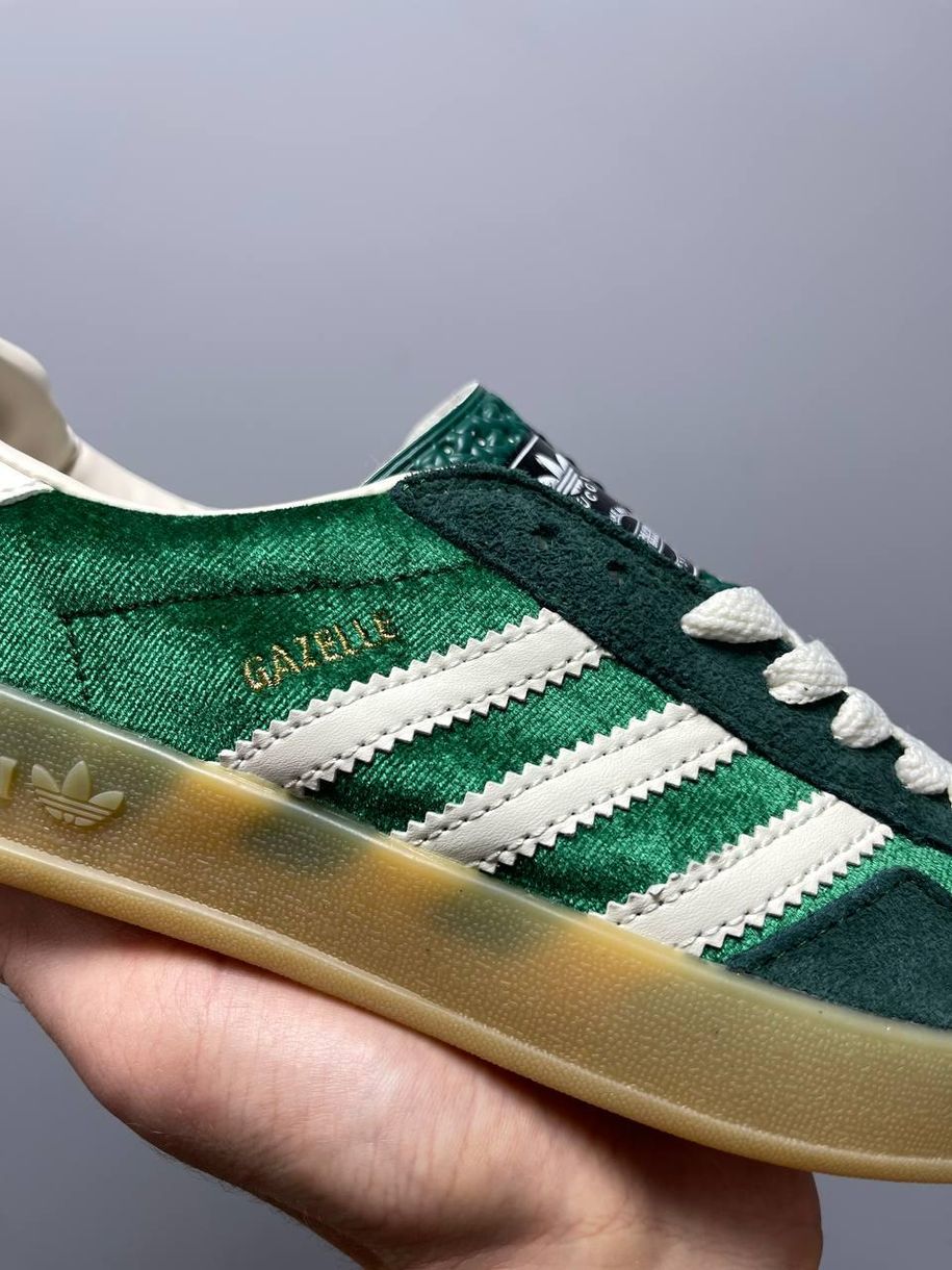 Кеди Adidas x Gucci Gazelle Green 2318 фото