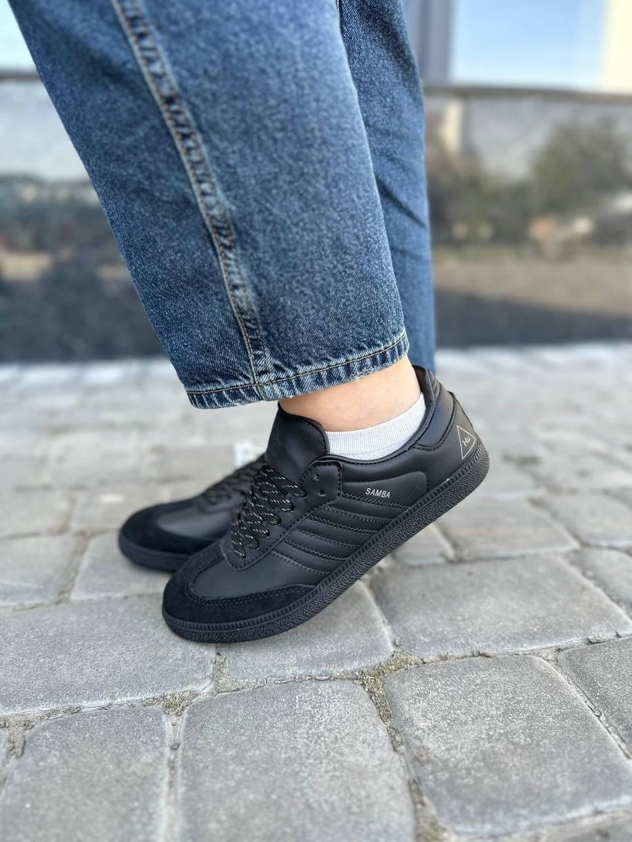 Кеды Pharrell Williams Samba Hu Core Black 9608 фото