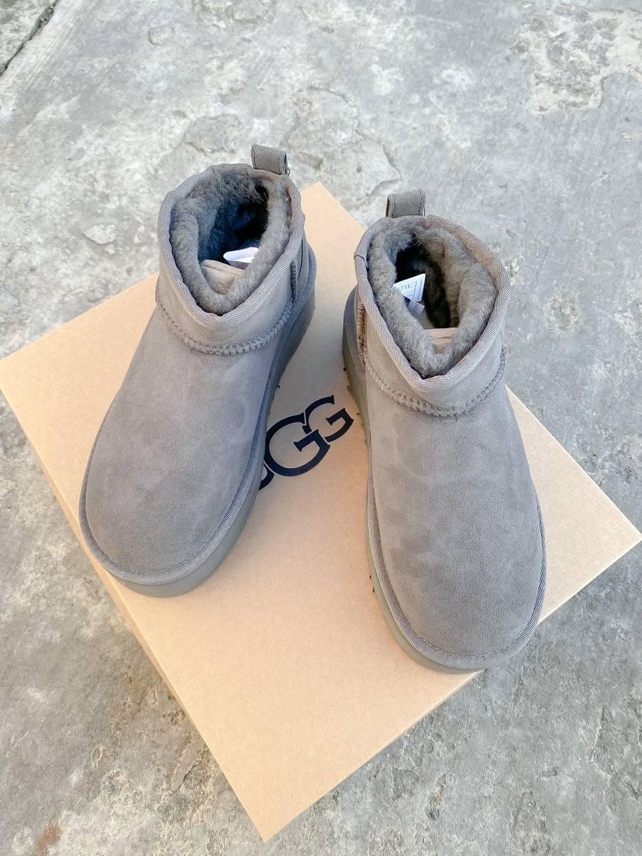 Зимние сапоги UGG Ultra Mini Platform Light Grey, 38