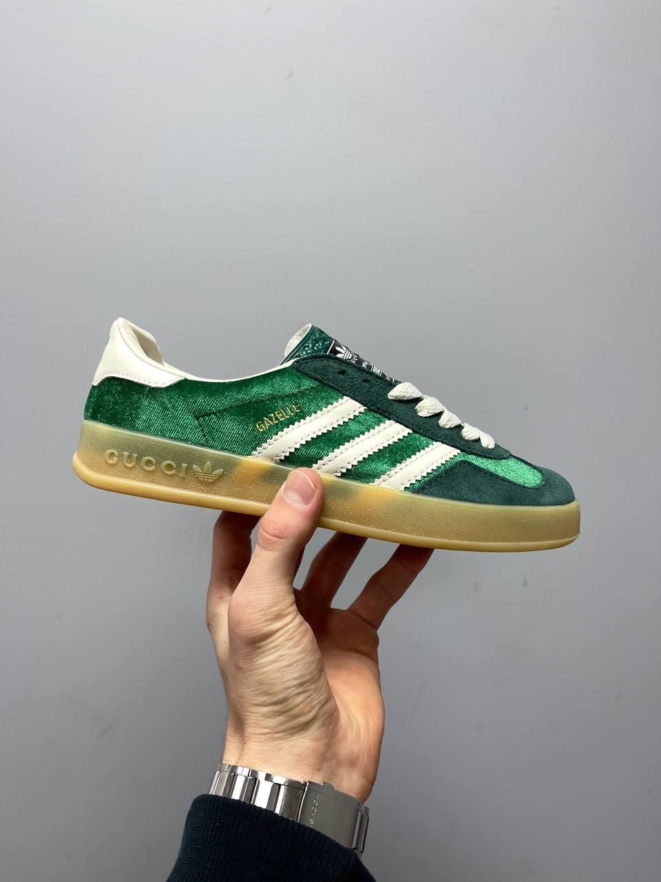 Кроссовки Adidas x Gucci Gazelle Green — Купить в krosbery (231836