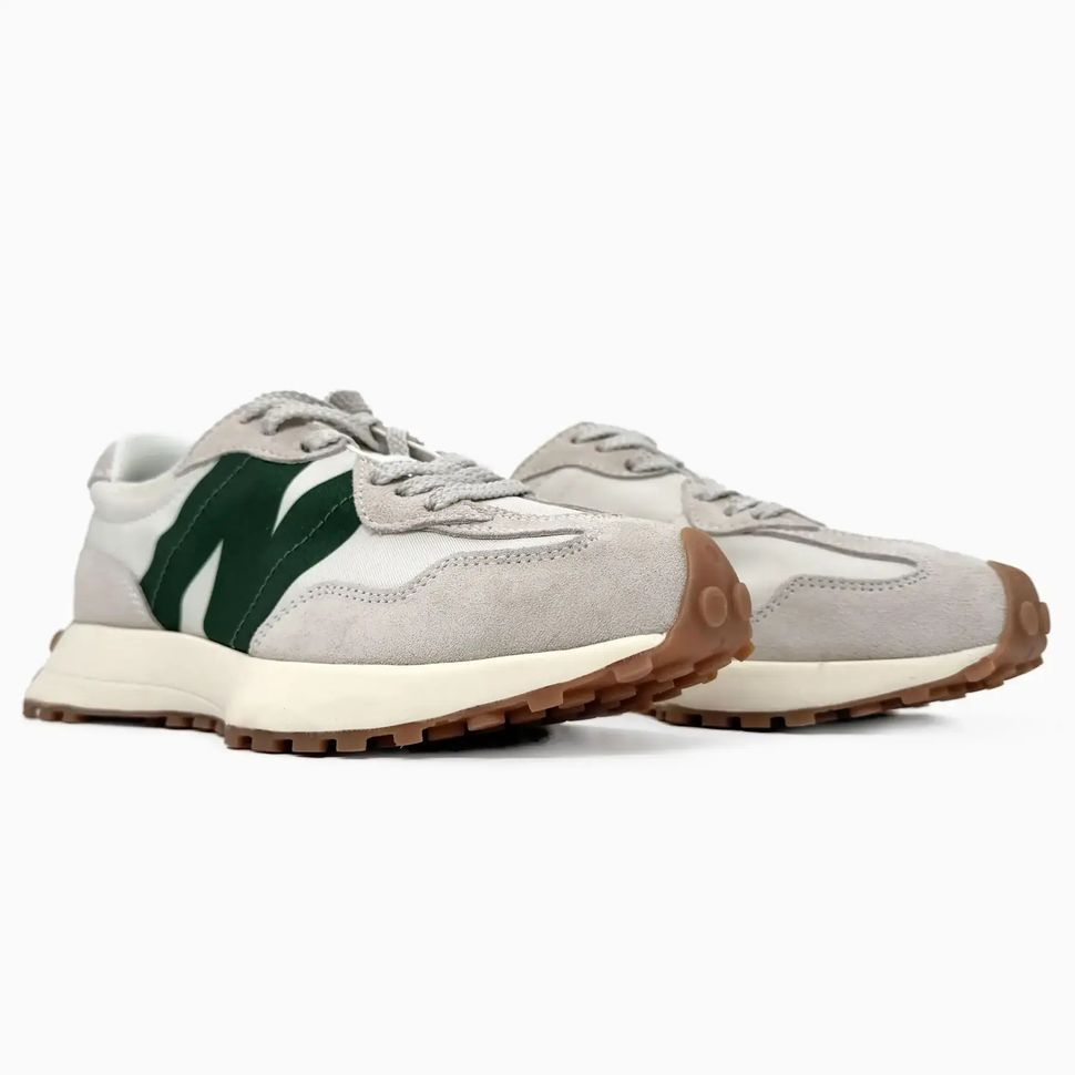 New Balance 327 Beige Green Gum