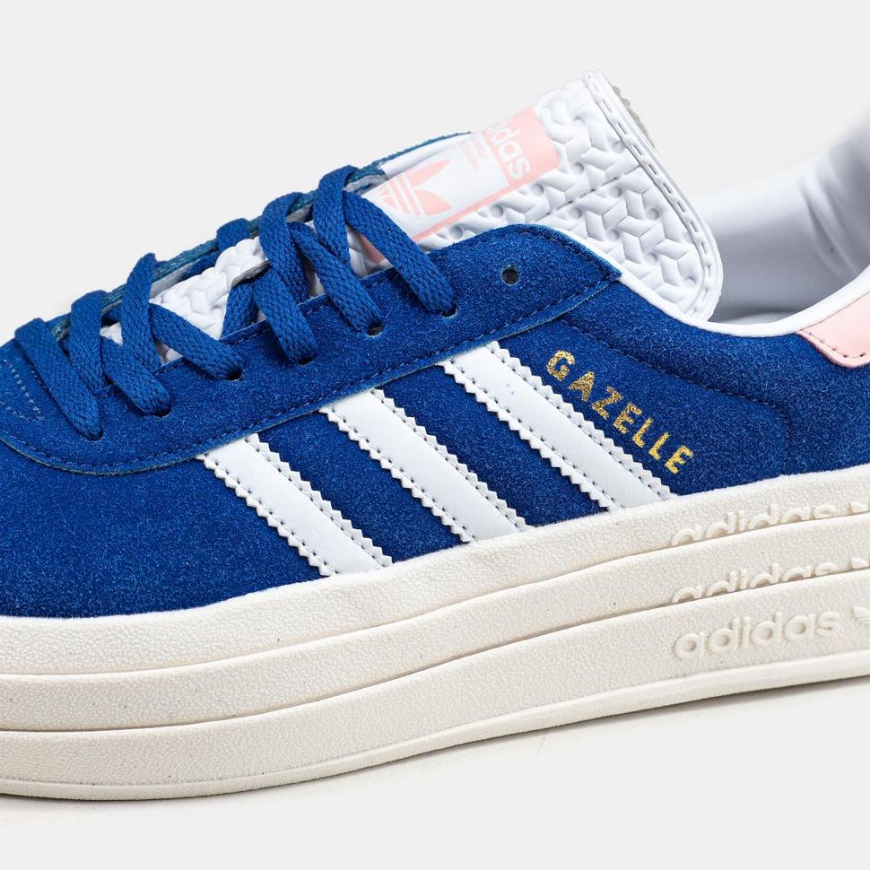 Кеды Adidas Gazelle Bold Blue White 2481 фото