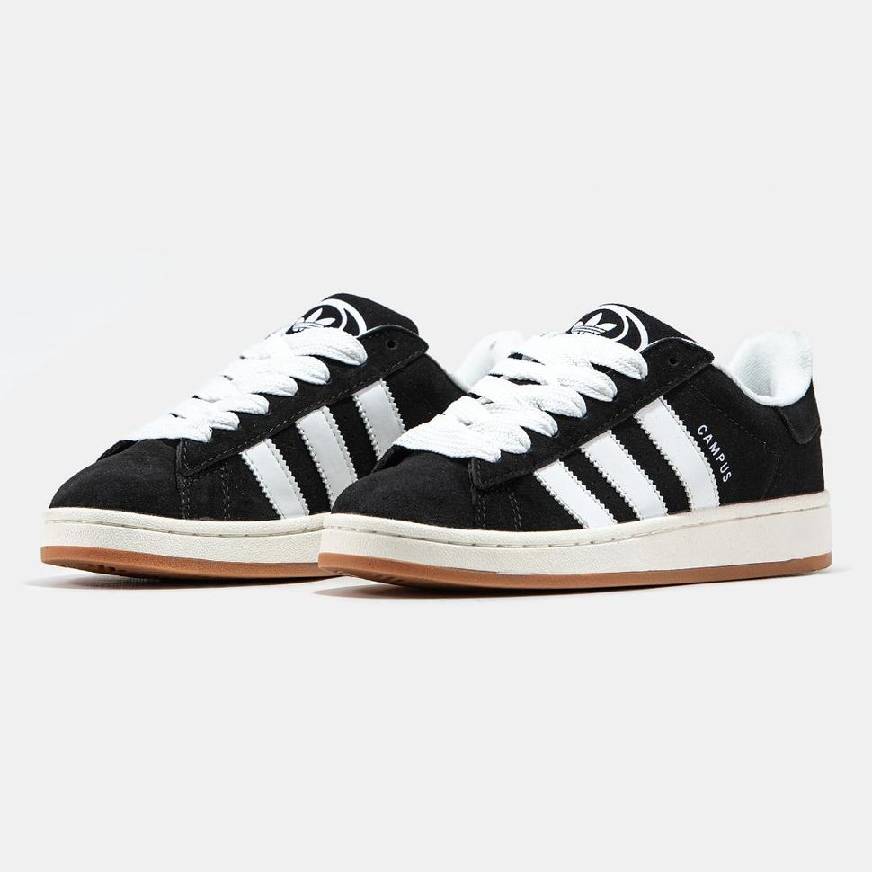 Кроссовки Adidas Campus 00s Black White 9351 фото