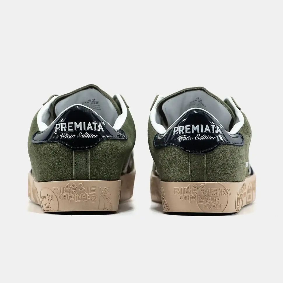 Premiata Steven Olive Navy Gum