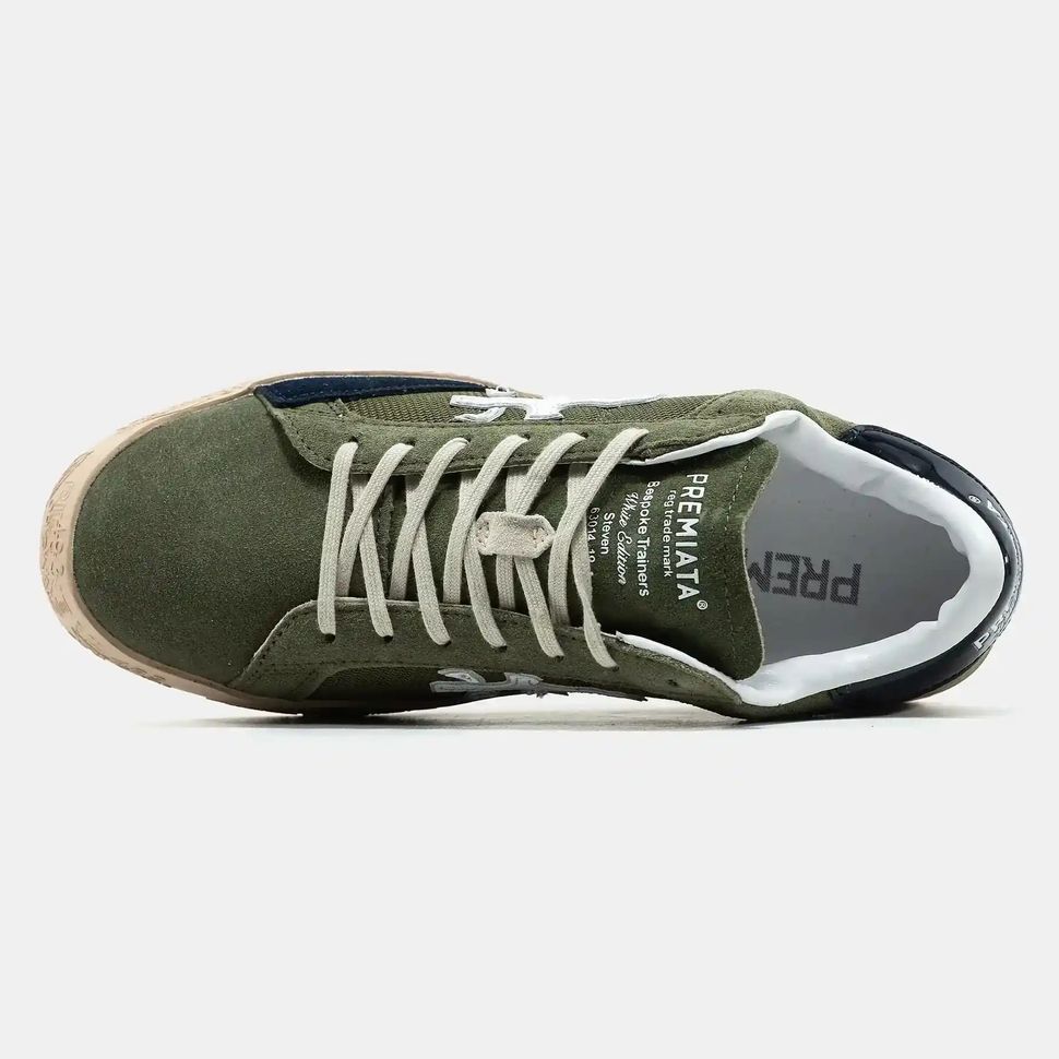 Premiata Steven Olive Navy Gum
