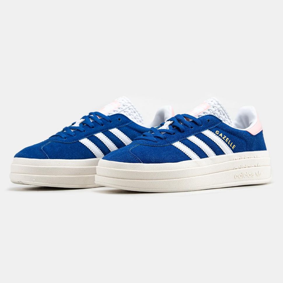 Кеды Adidas Gazelle Bold Blue White 2481 фото