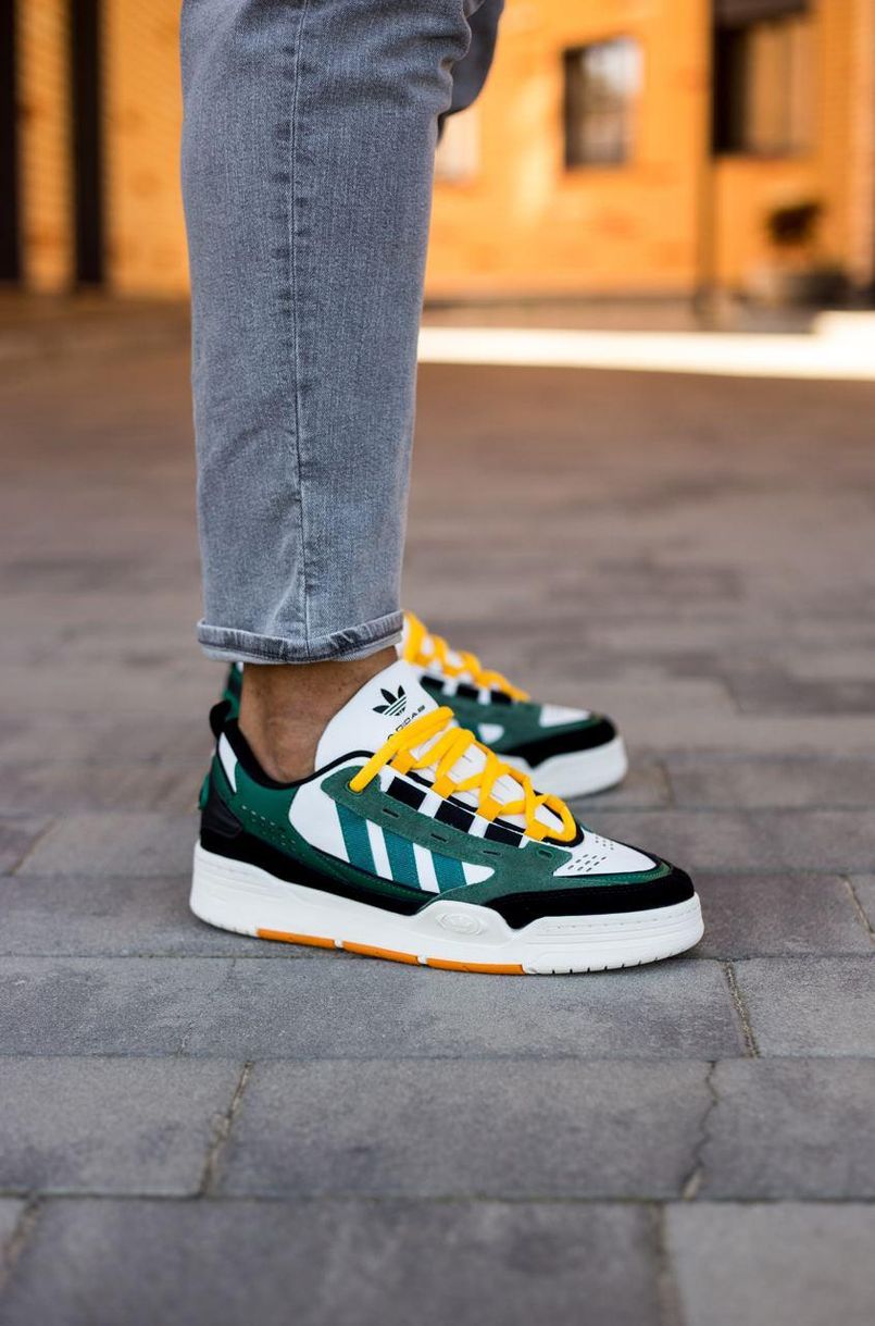 Кроссовки Adidas Adi2000 Green White Yellow 9384 фото