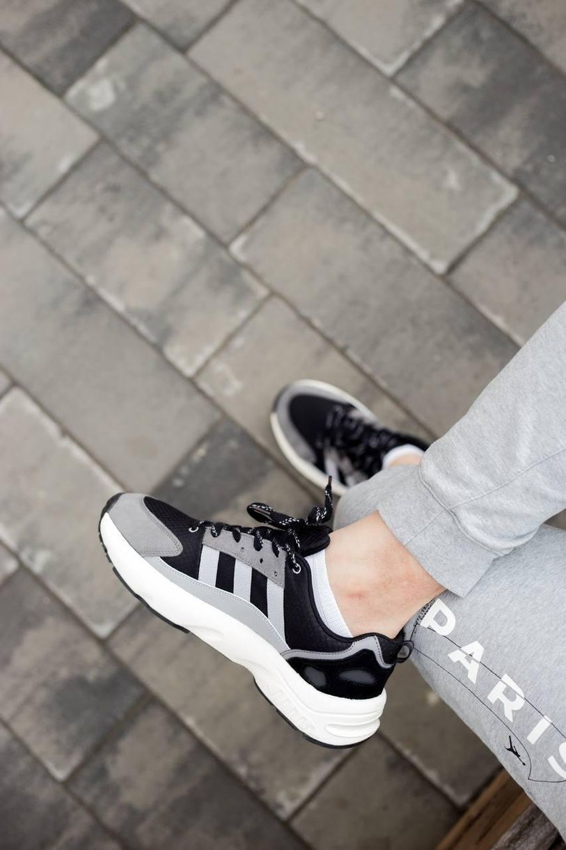 Кроссовки Adidas ZX 22 Boost Black White Grey 3145 фото