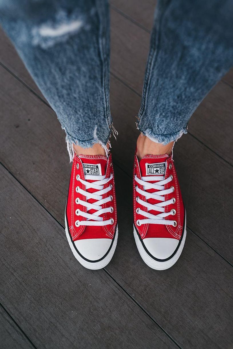 Кеди Converse Low Red White Black Line 4760 фото