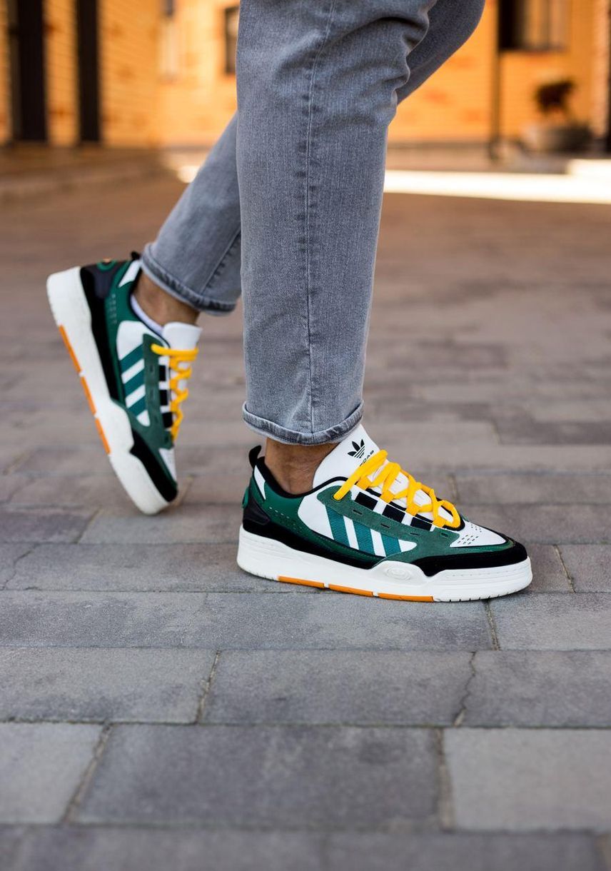 Кроссовки Adidas Adi2000 Green White Yellow 9384 фото