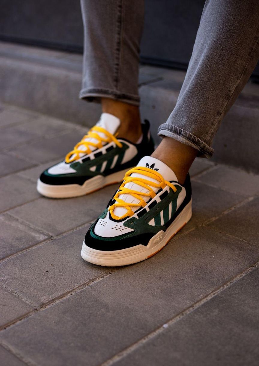 Кроссовки Adidas Adi2000 Green White Yellow 9384 фото