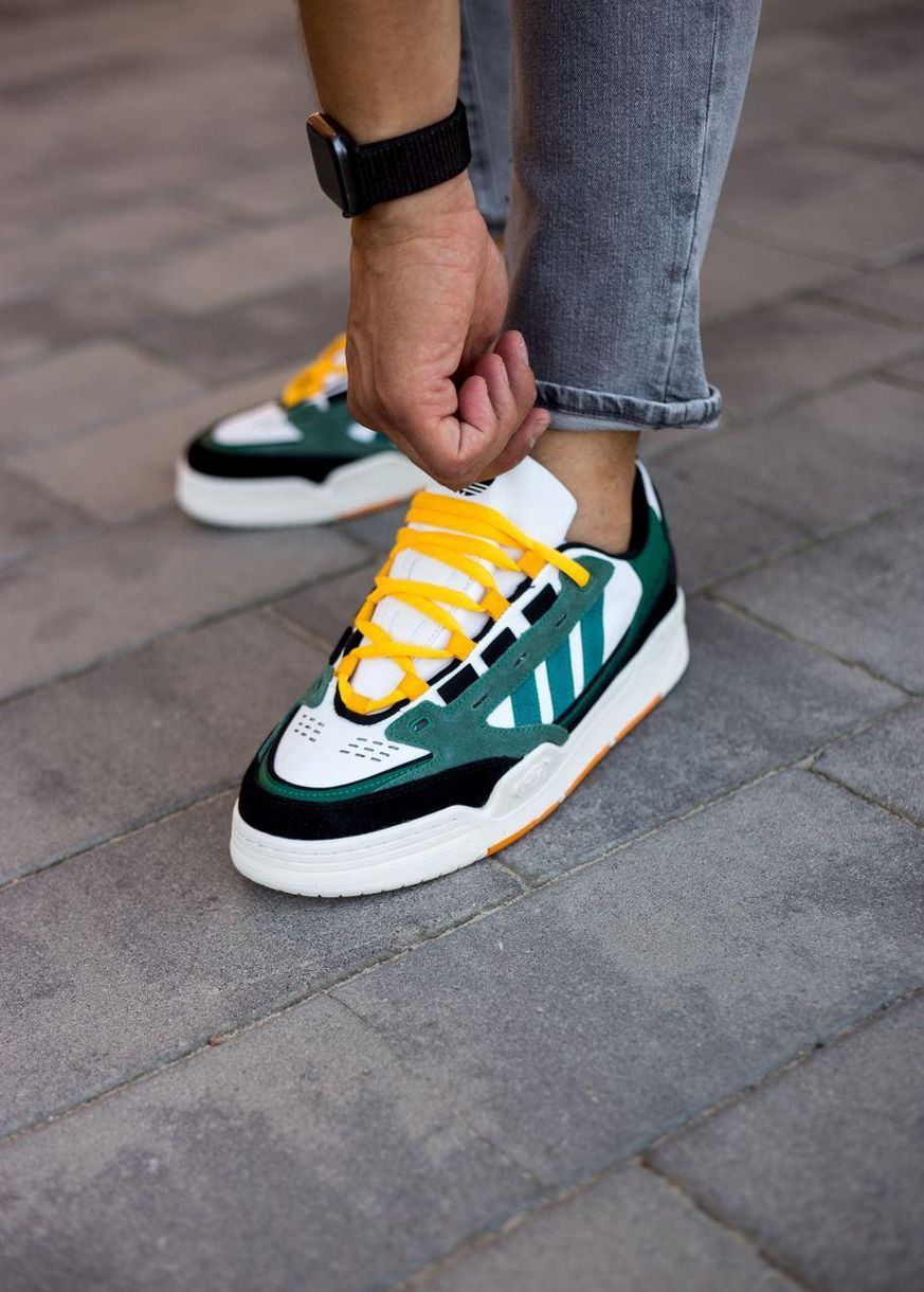 Кроссовки Adidas Adi2000 Green White Yellow 9384 фото