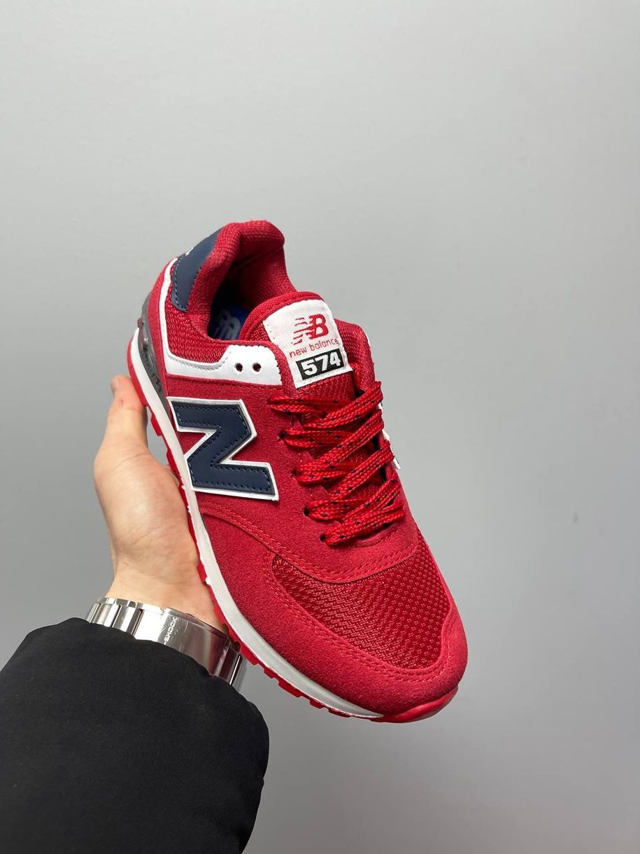 Кросівки New Balance 574 Red White Black v2 1030 фото