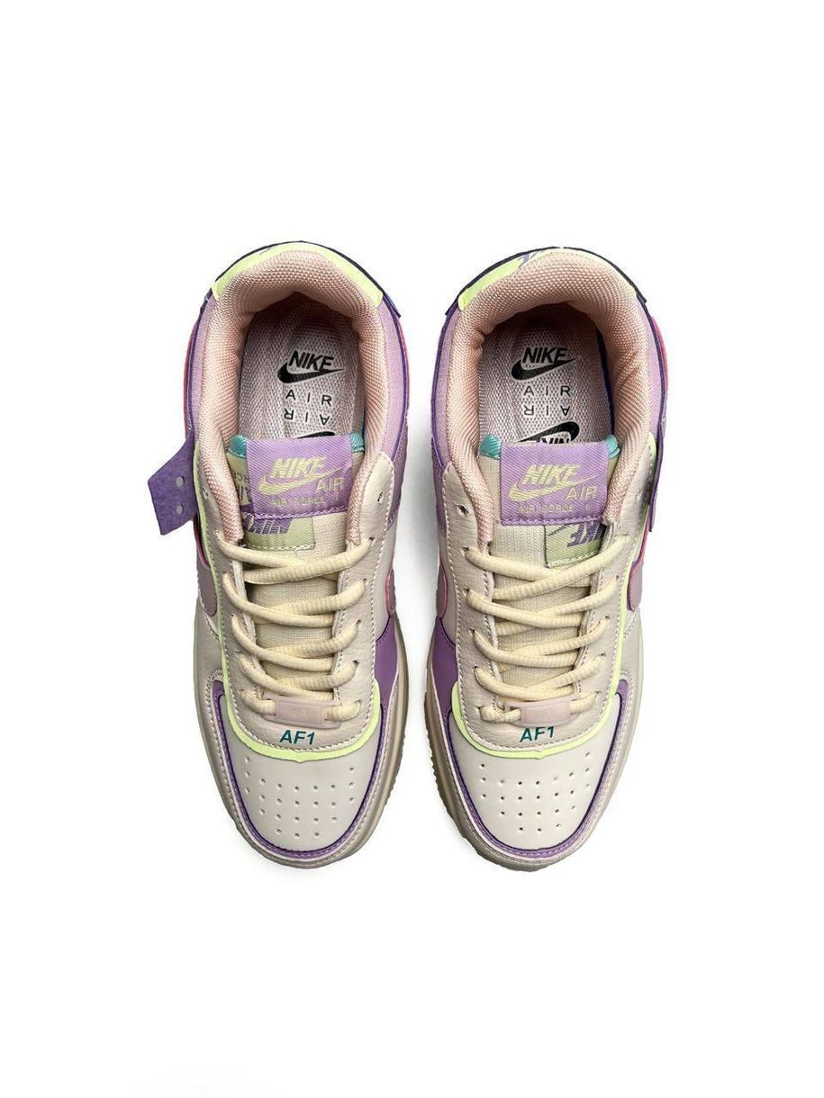 Кросівки Nike Air Force 1 Shadow Beige Violet 409 фото