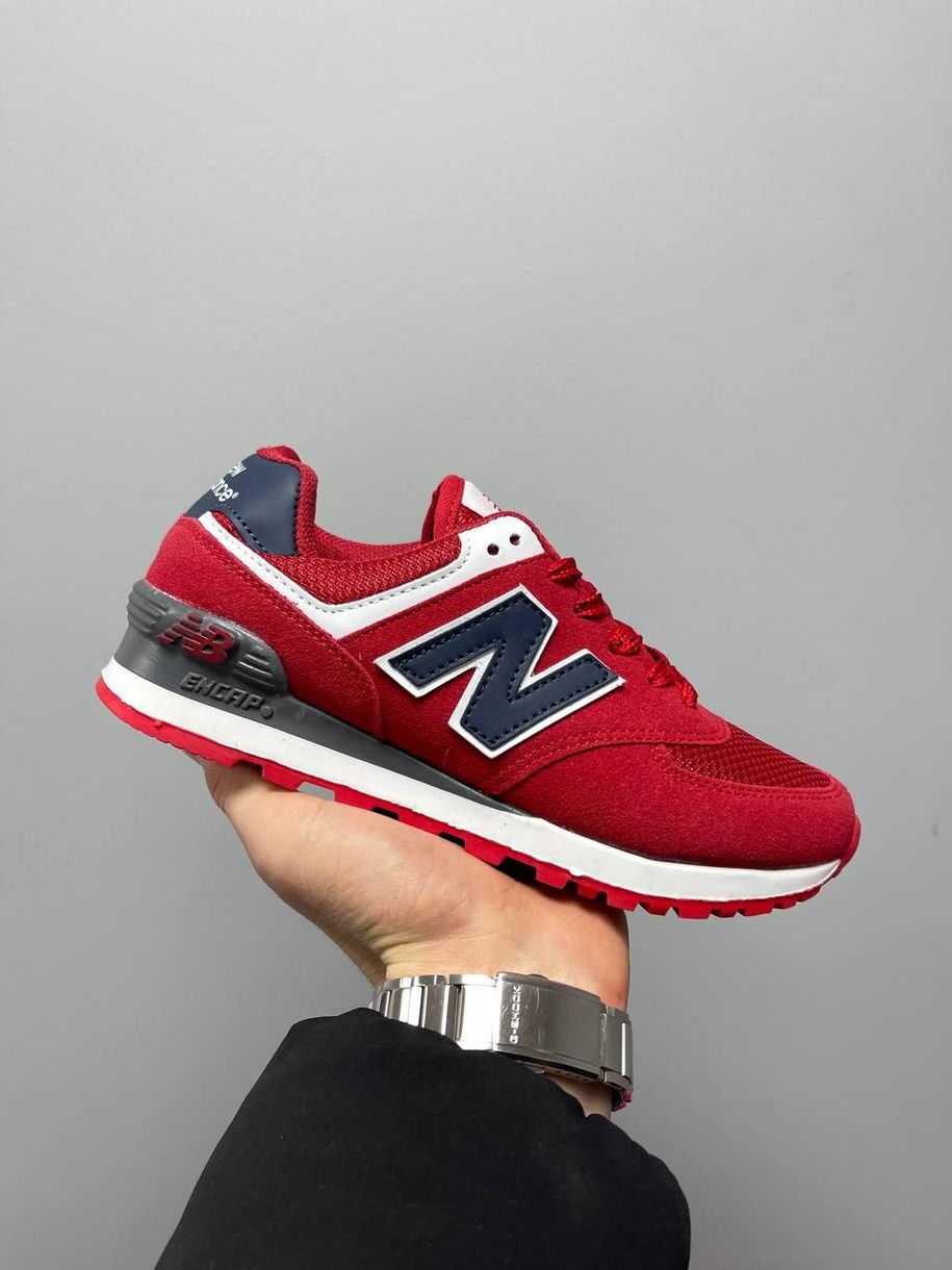 Кросівки New Balance 574 Red White Black v2 1030 фото