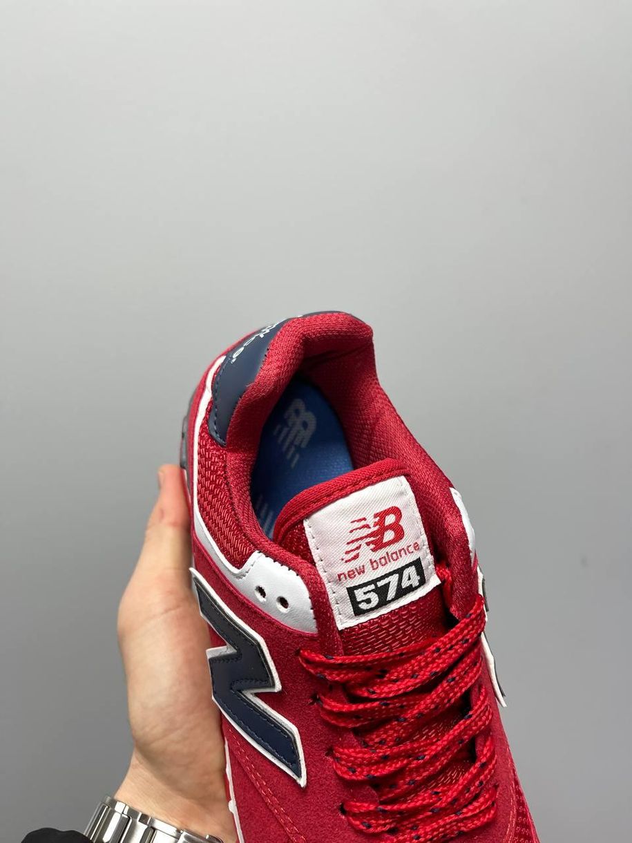 Кросівки New Balance 574 Red White Black v2 1030 фото