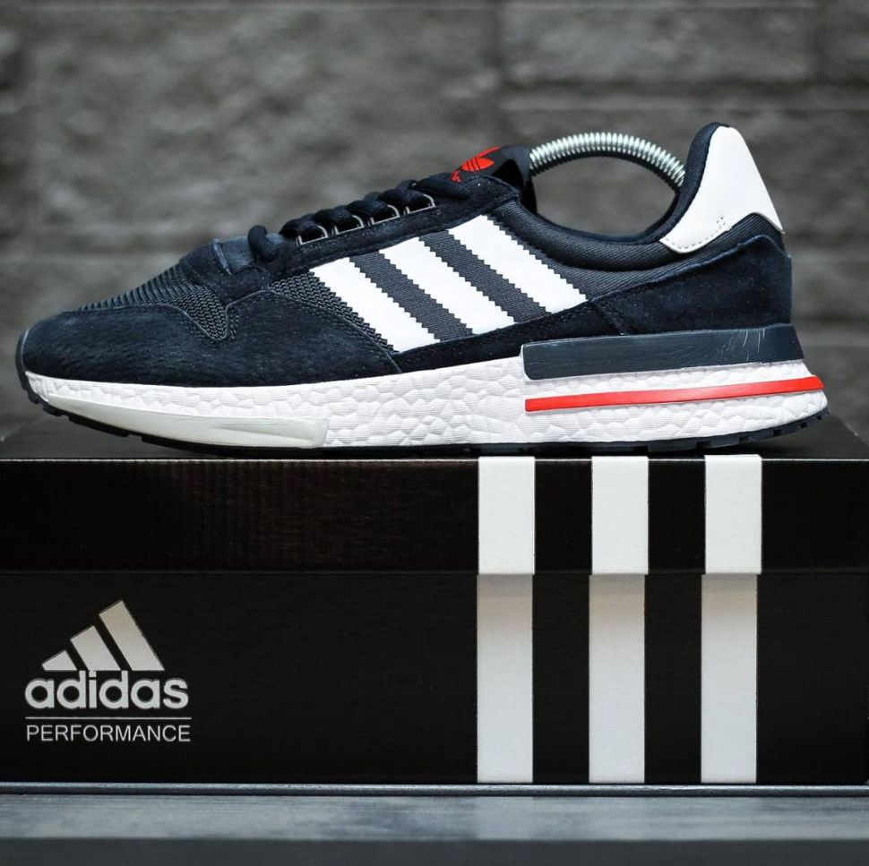 Кросівки Adidas ZX 500 Dark Blue 8967 фото