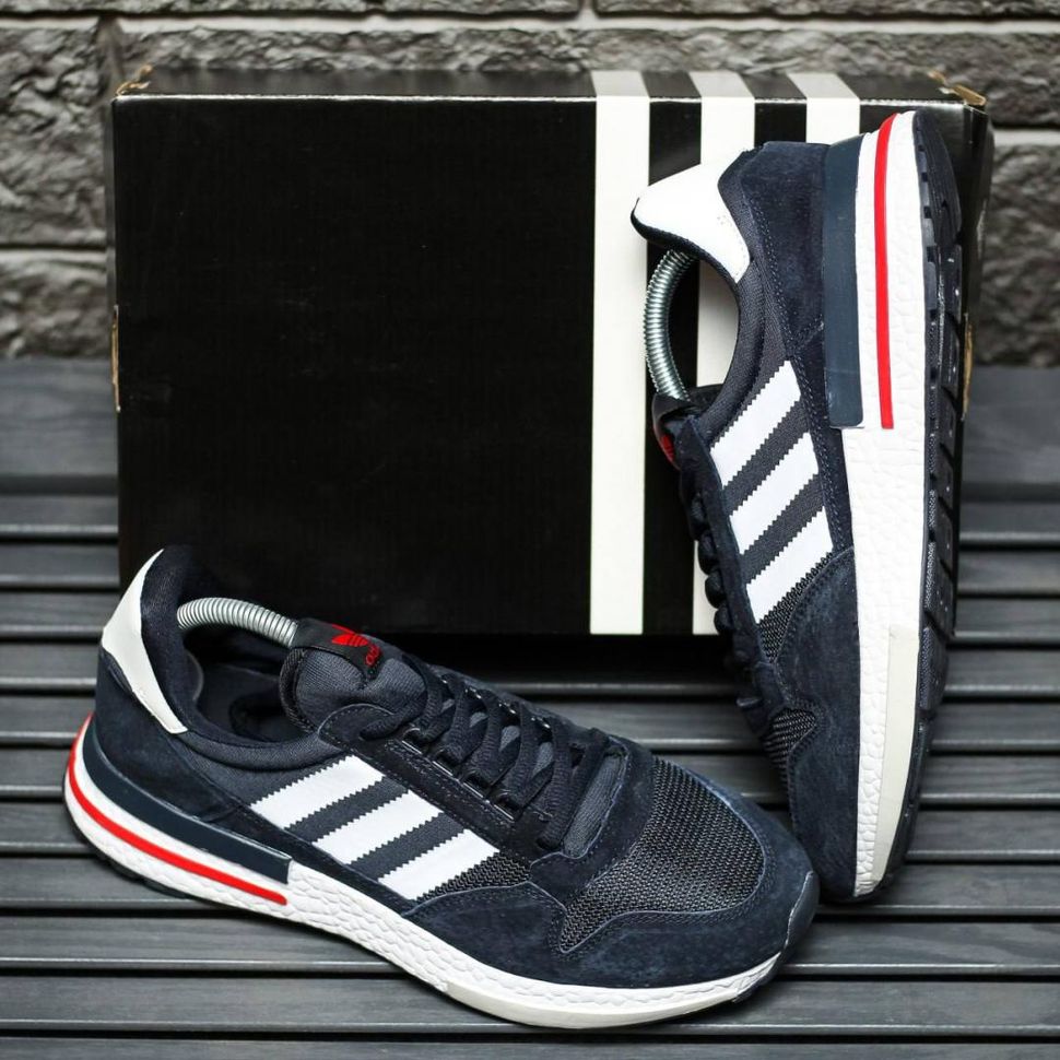 Кросівки Adidas ZX 500 Dark Blue 8967 фото