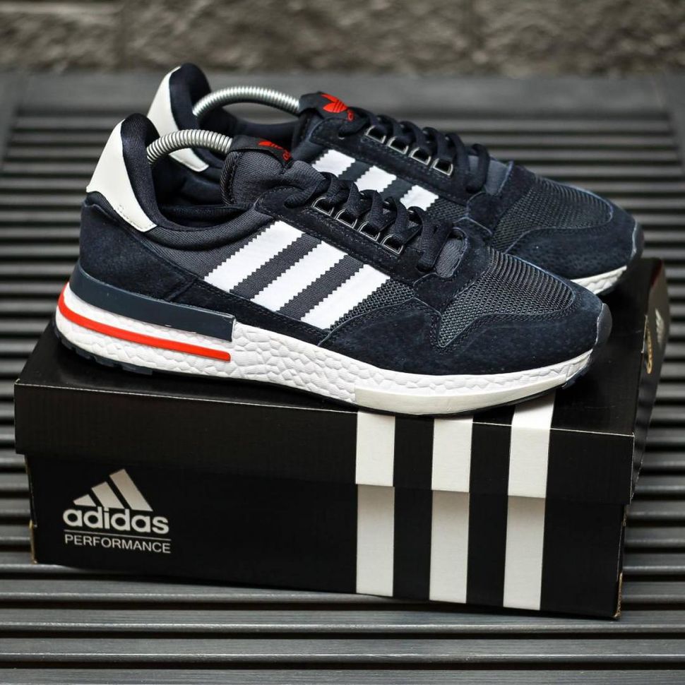 Кросівки Adidas ZX 500 Dark Blue 8967 фото