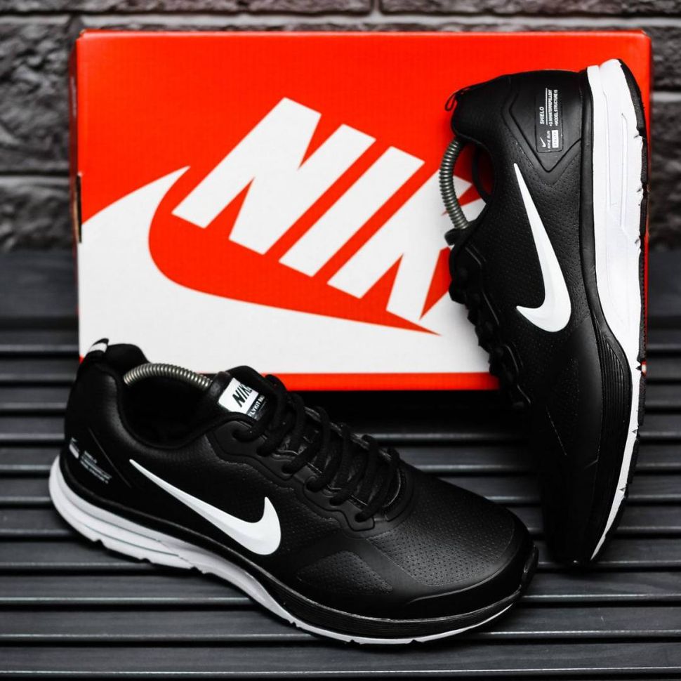 Кросівки Nike Air Shield Black White v2 8886 фото
