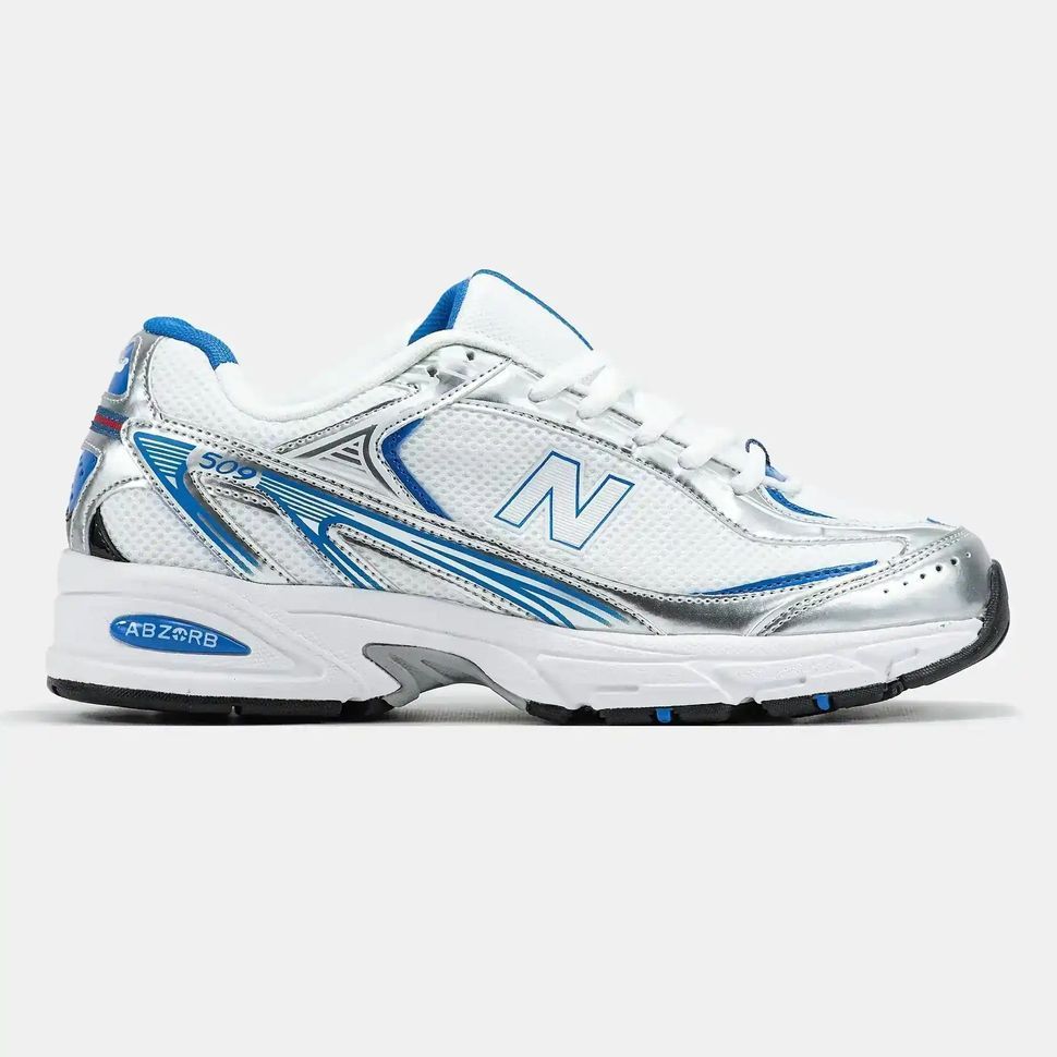 New Balance 509 White Silver Blue