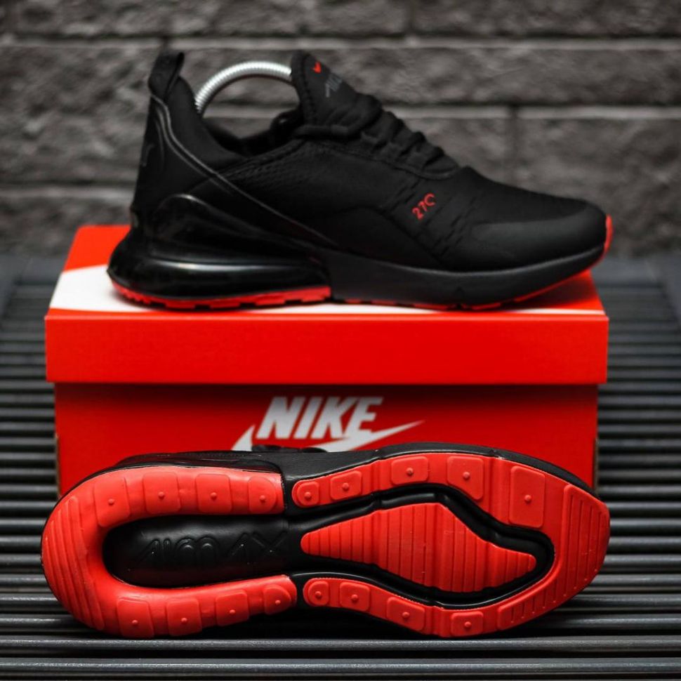 Кросівки Nike Air Max 270 Black Red 8846 фото