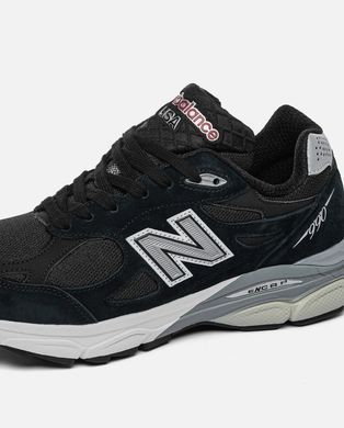 New Balance 990v3 Black Grey, 36