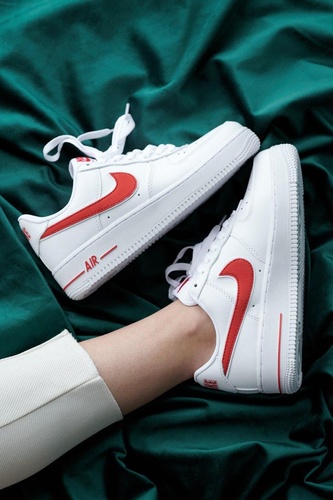 Кроссовки Nike Air Force 1 White Red 4 188 фото