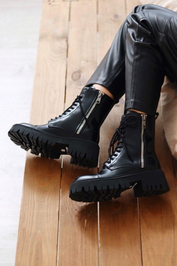 Черевики Balenciaga Boots Tractor Black 2 3499 фото