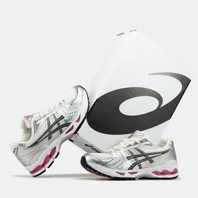 Asics Gel-Kayano 14 Silver White Pink