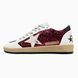 Golden Goose Ball Star White Burgundy Cream, 36