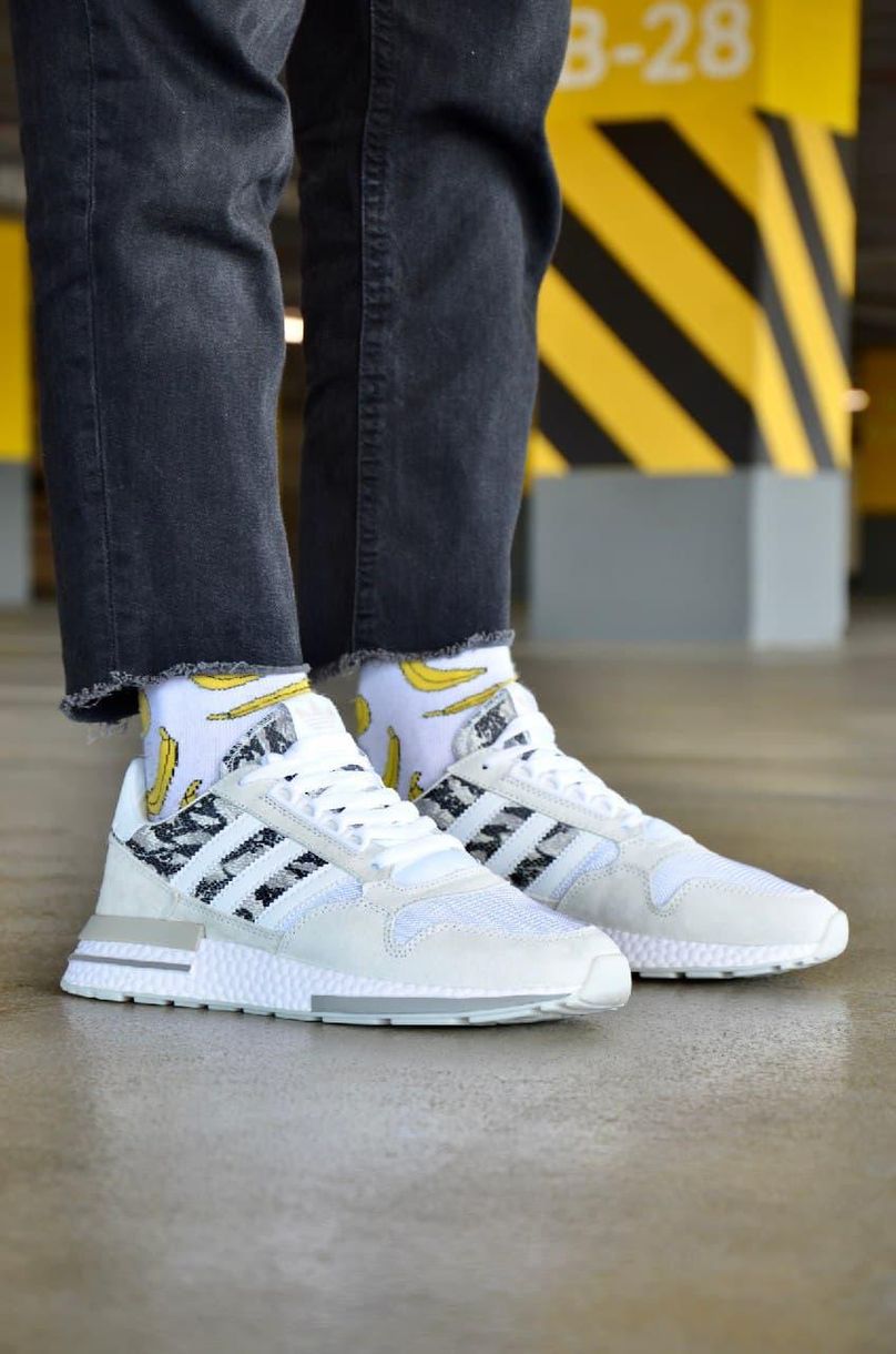 Кроссовки Adidas ZX 500 White Camo 3247 фото