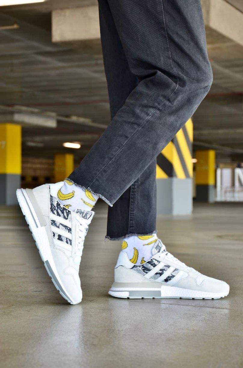 Кроссовки Adidas ZX 500 White Camo 3247 фото