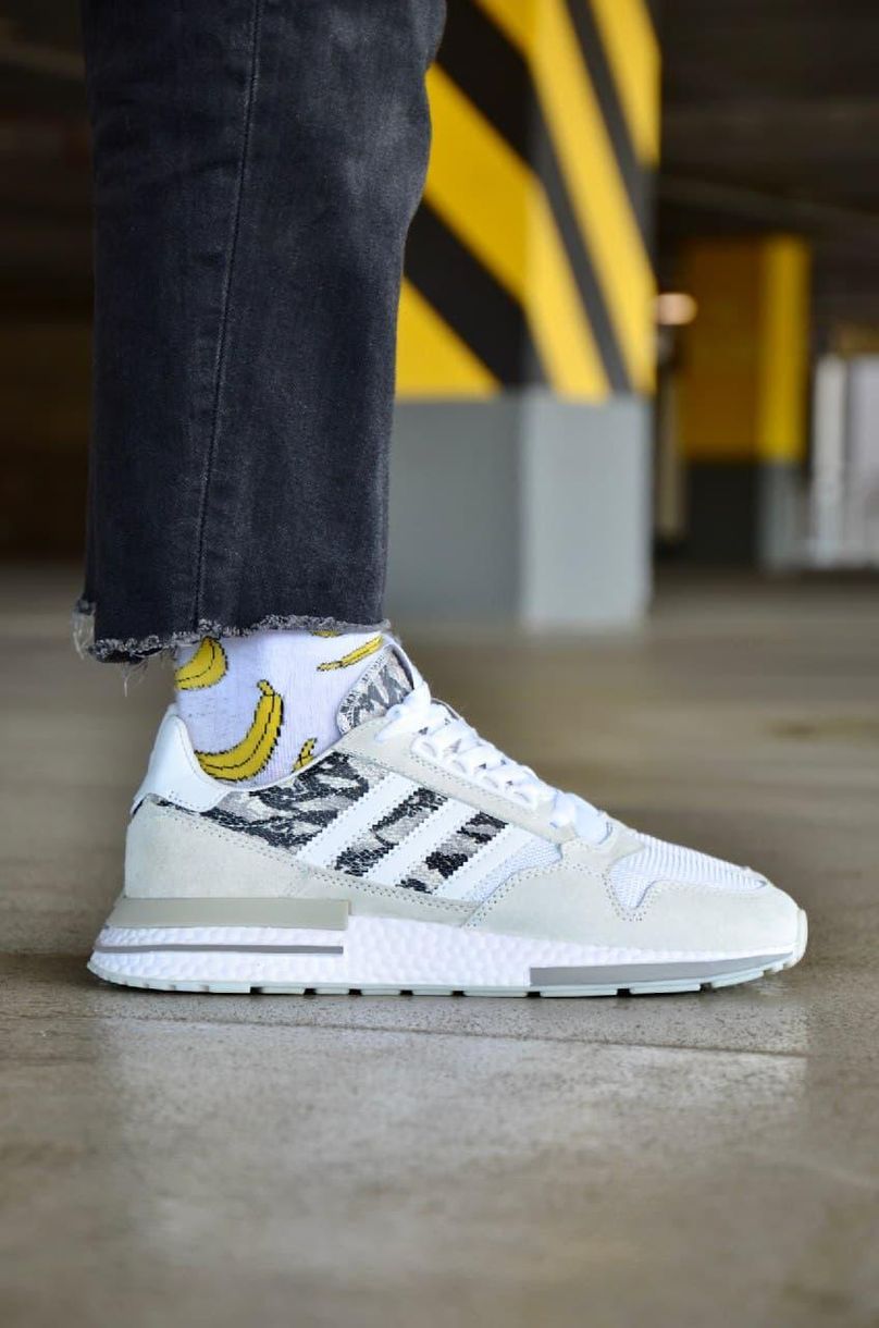 Кроссовки Adidas ZX 500 White Camo 3247 фото