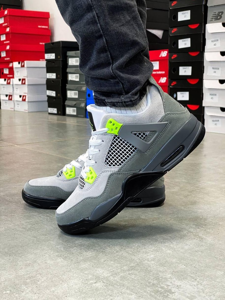 Баскетбольні кросівки Nike Air Jordan Retro 4 SE Neon 2.0 3155 фото