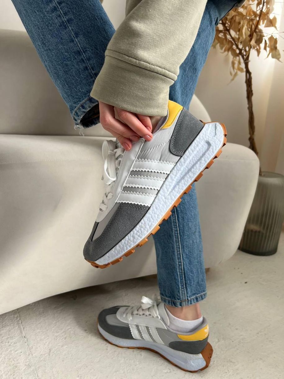 Кросівки Adidas Retropy E5 Grey Yellow 2302 фото