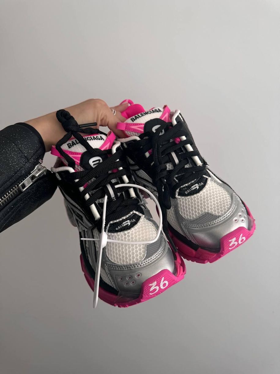 Balenciaga Runner Trainer Black Pink 10408 фото