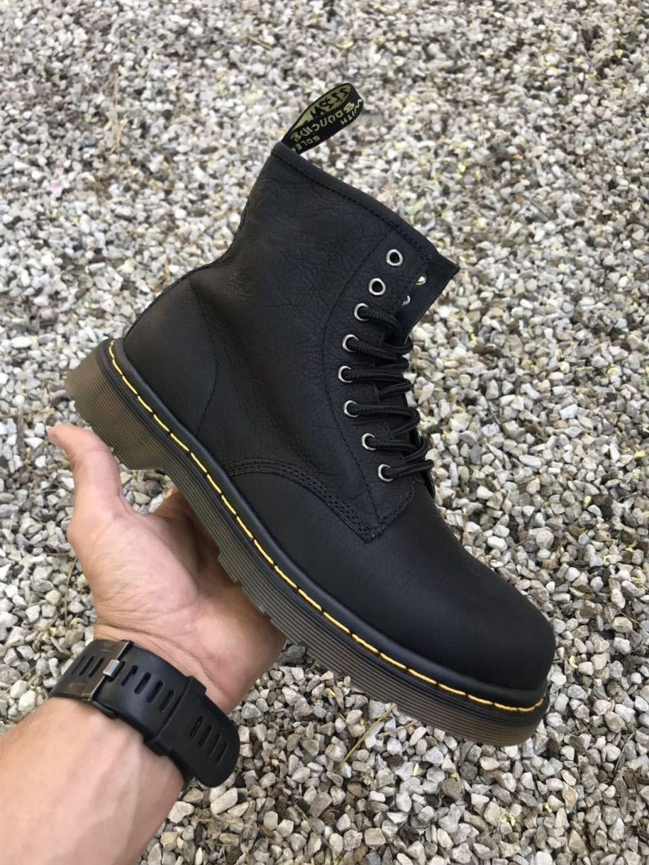 Черевики Dr. Martens Black No Logo LUX 2 4229 фото