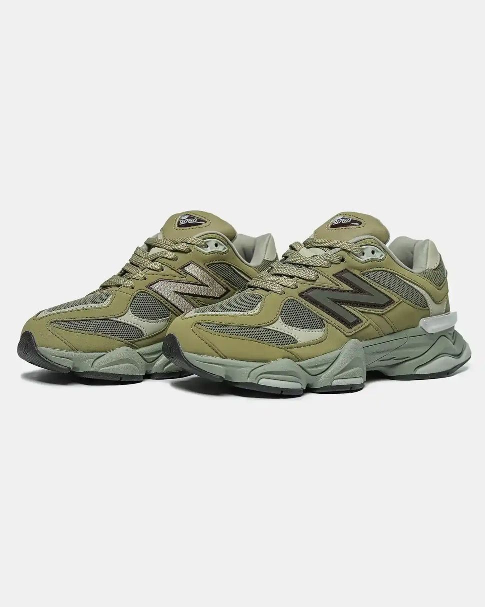 New Balance 9060 Olive Green Burgundy