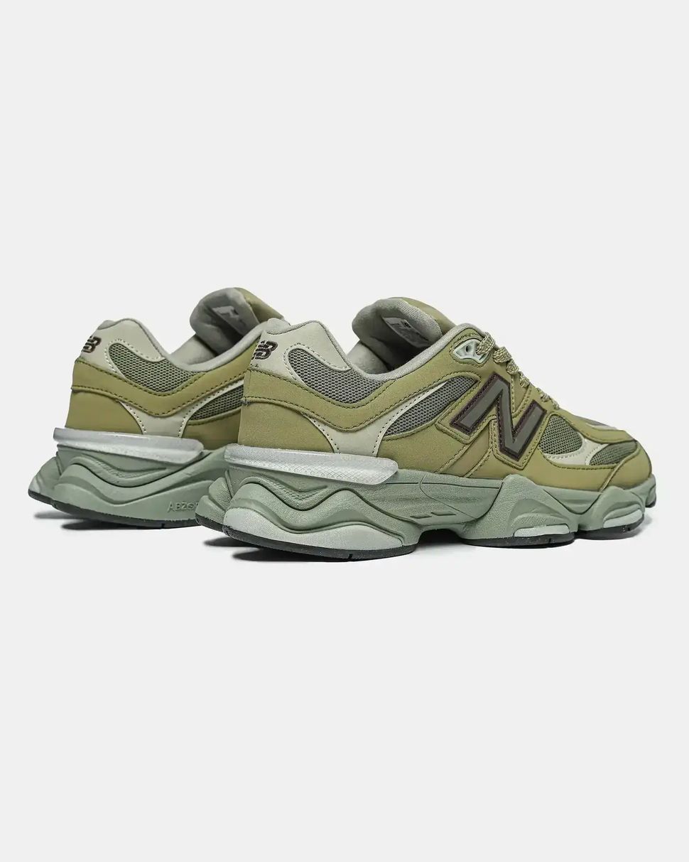 New Balance 9060 Olive Green Burgundy