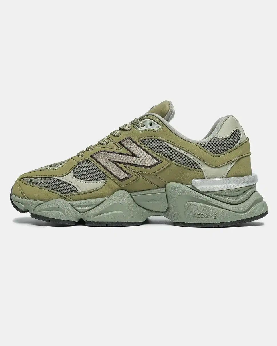 New Balance 9060 Olive Green Burgundy