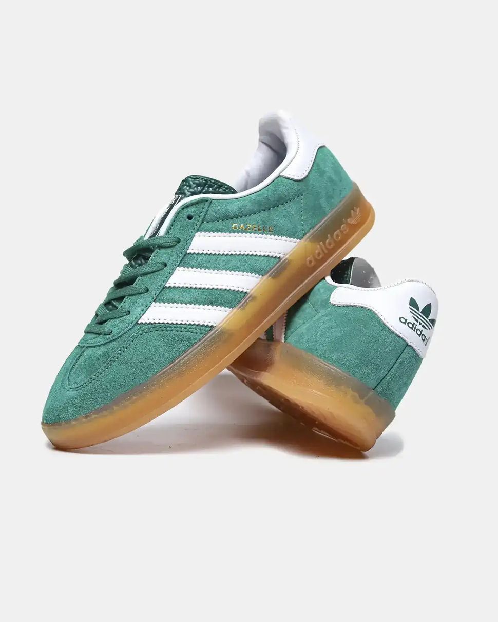 Adidas Gazelle Indoor Green White Gum