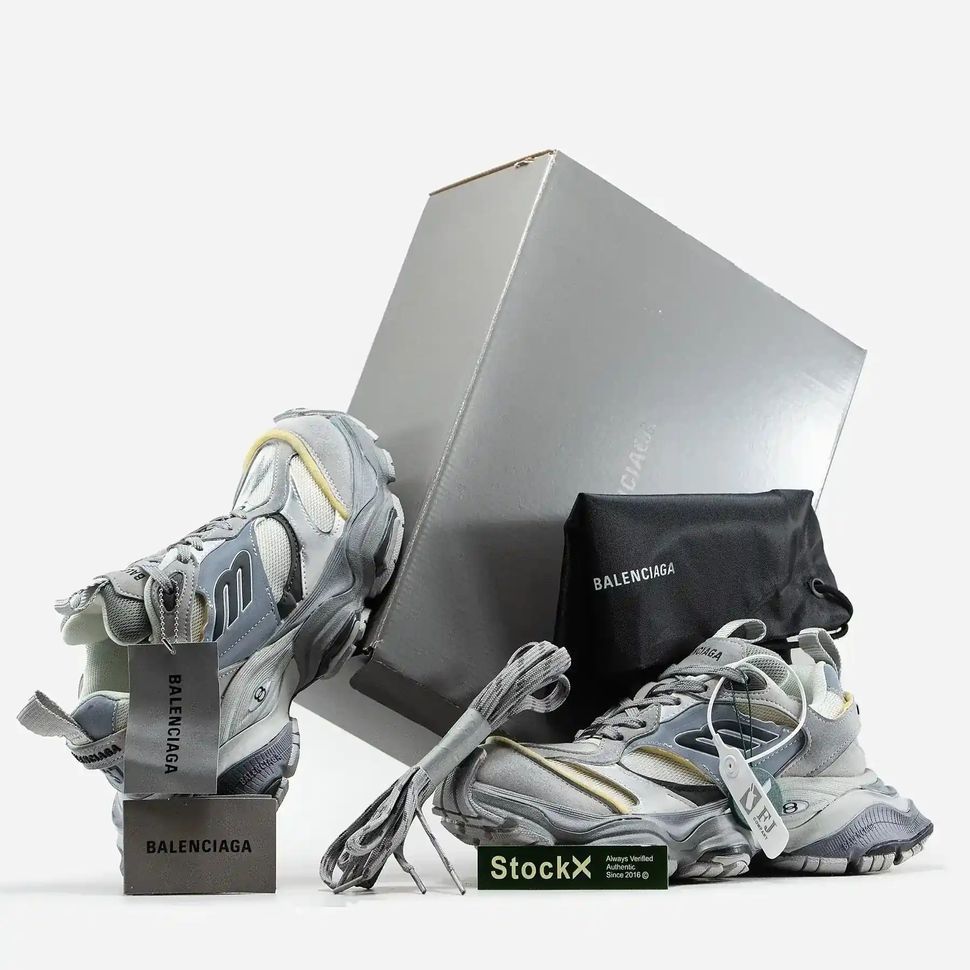 Balenciaga Cargo Grey Silver Cream