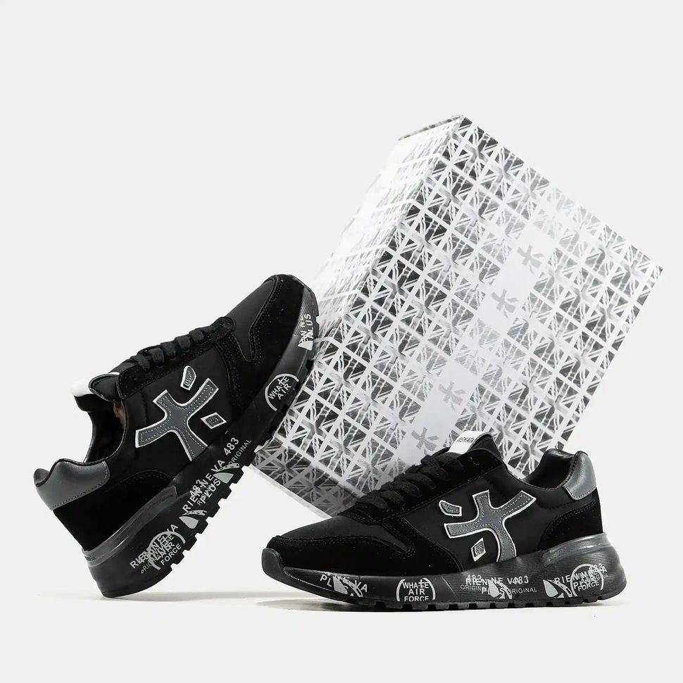 Premiata Mick Black Grey Reflective