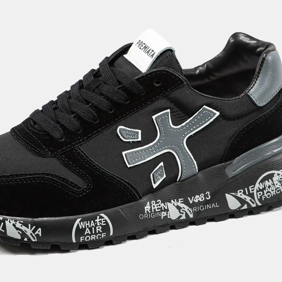 Premiata Mick Black Grey Reflective