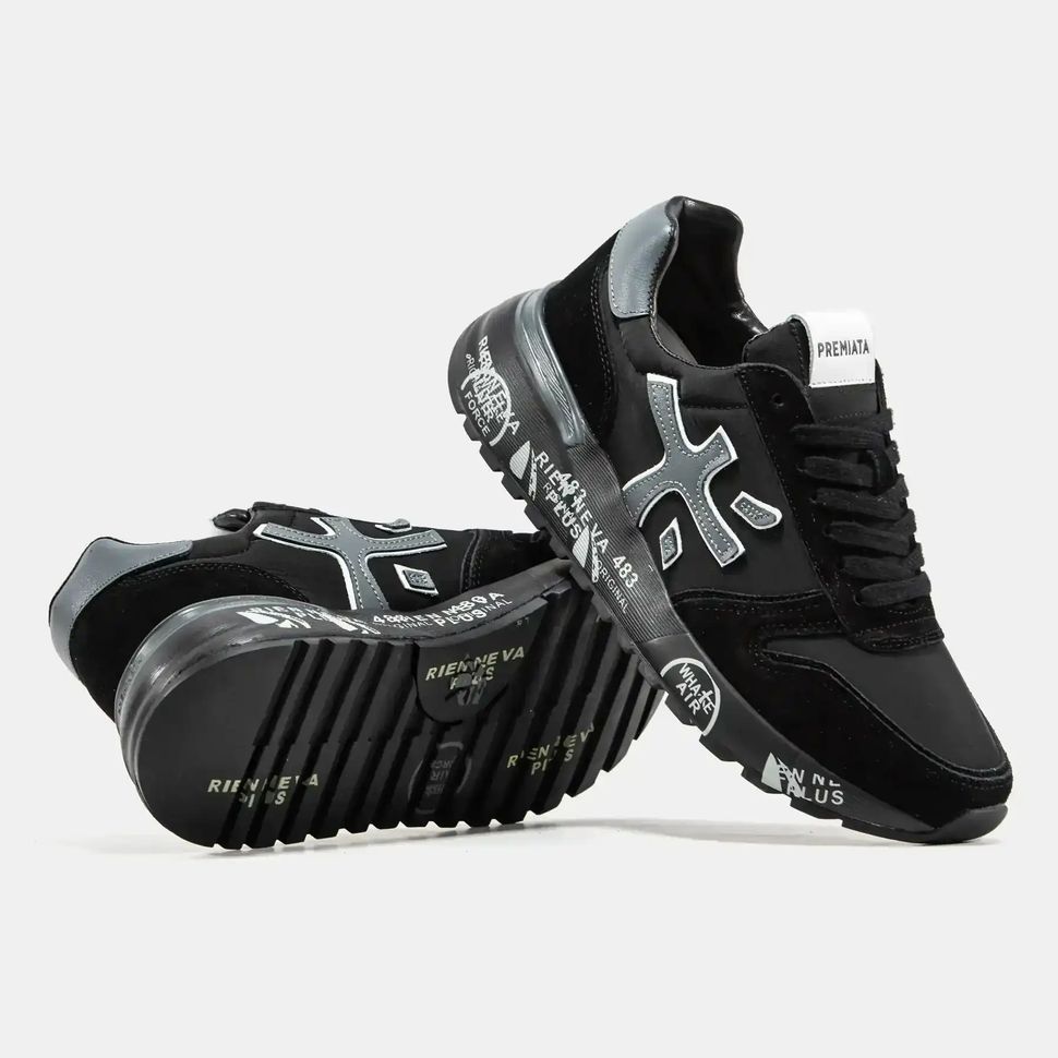 Premiata Mick Black Grey Reflective