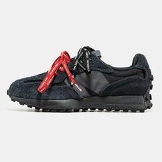 New Balance 327 Black Red/Black Laces