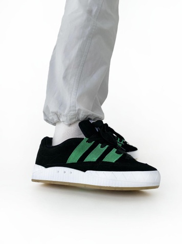 Кросівки Adidas Adimatic Black White Green 10453 фото