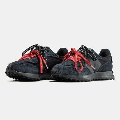 New Balance 327 Black Red/Black Laces