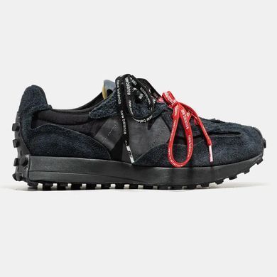 New Balance 327 Black Red/Black Laces